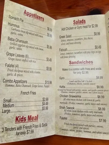 Menu 3