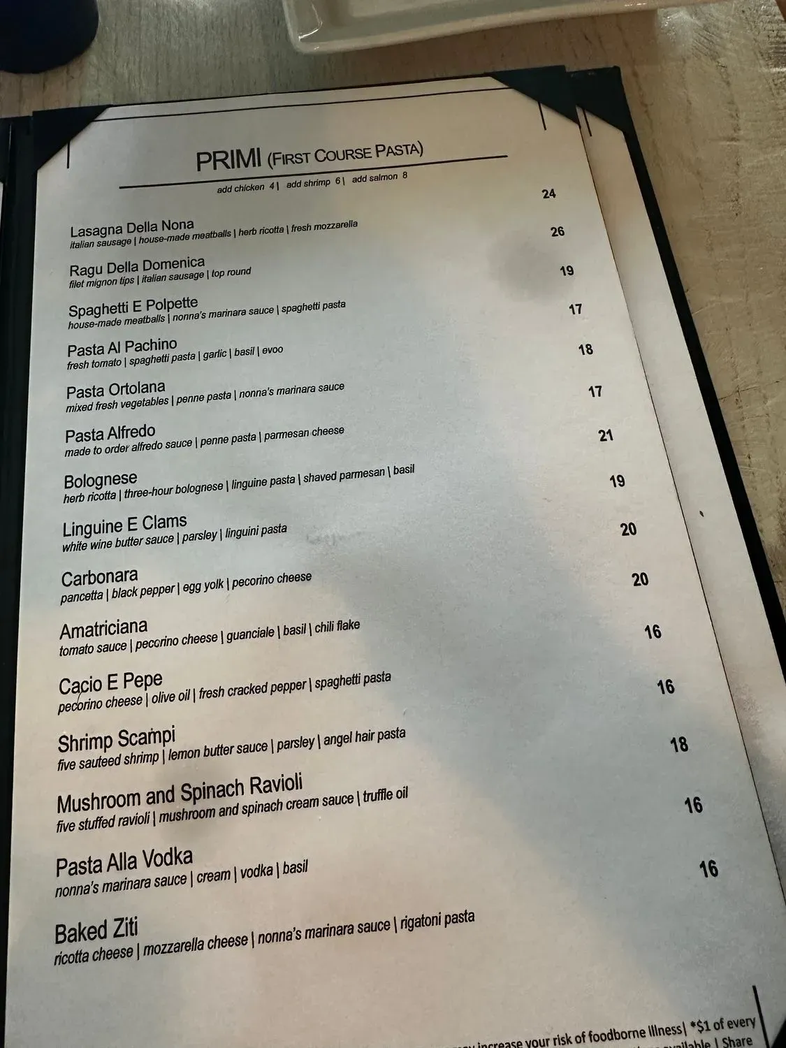 Menu 1