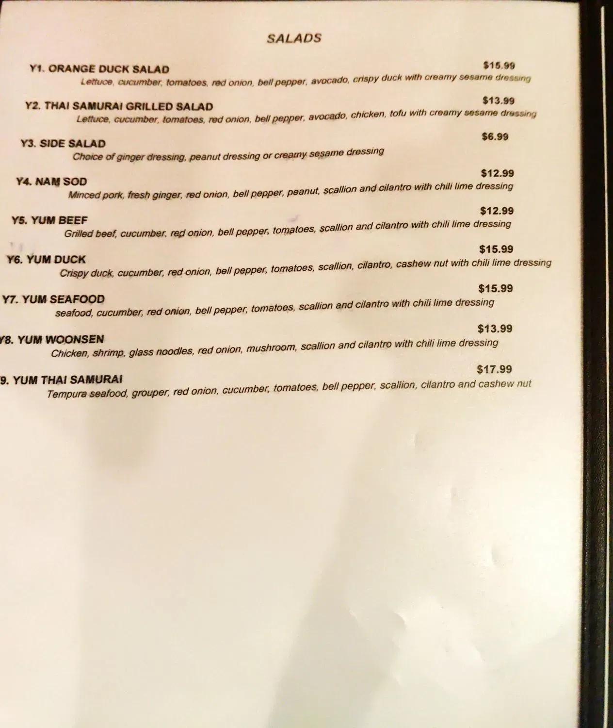 Menu 5