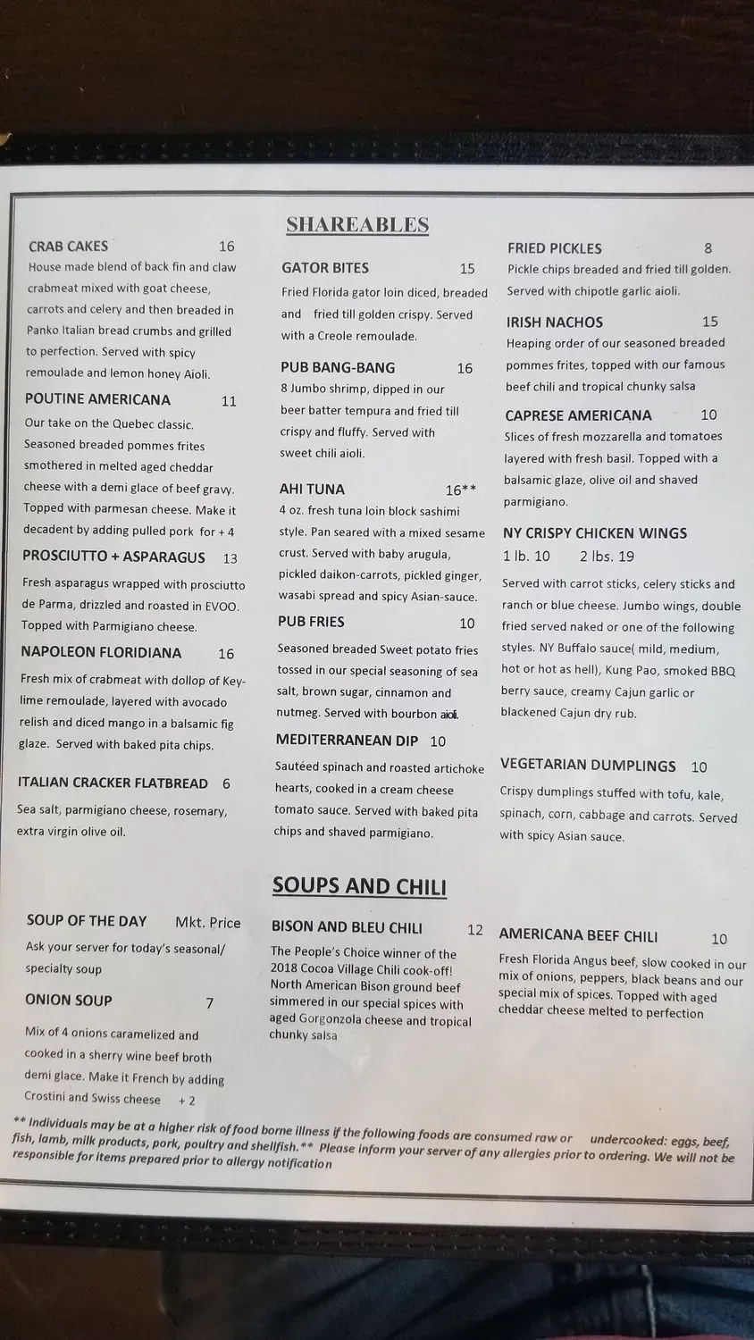 Menu 5