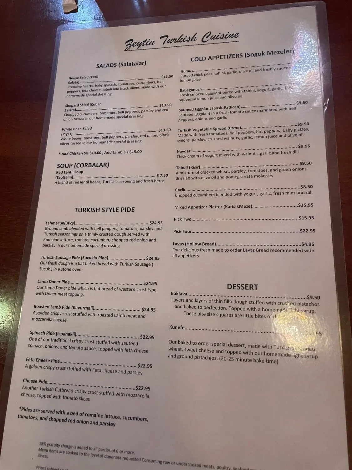 Menu 6