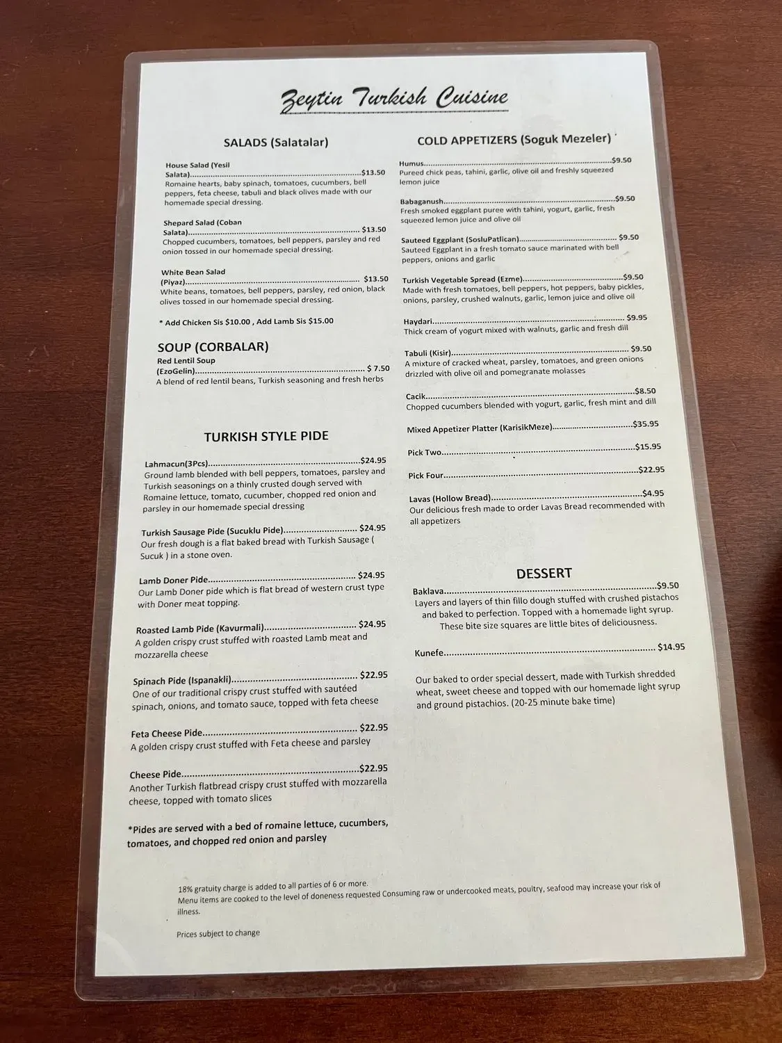 Menu 4