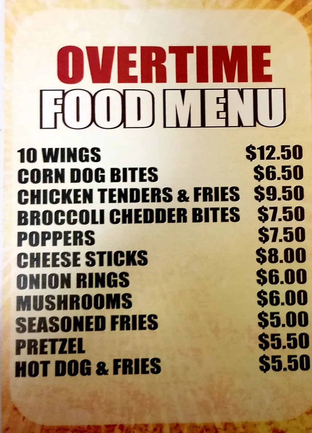 Menu 1