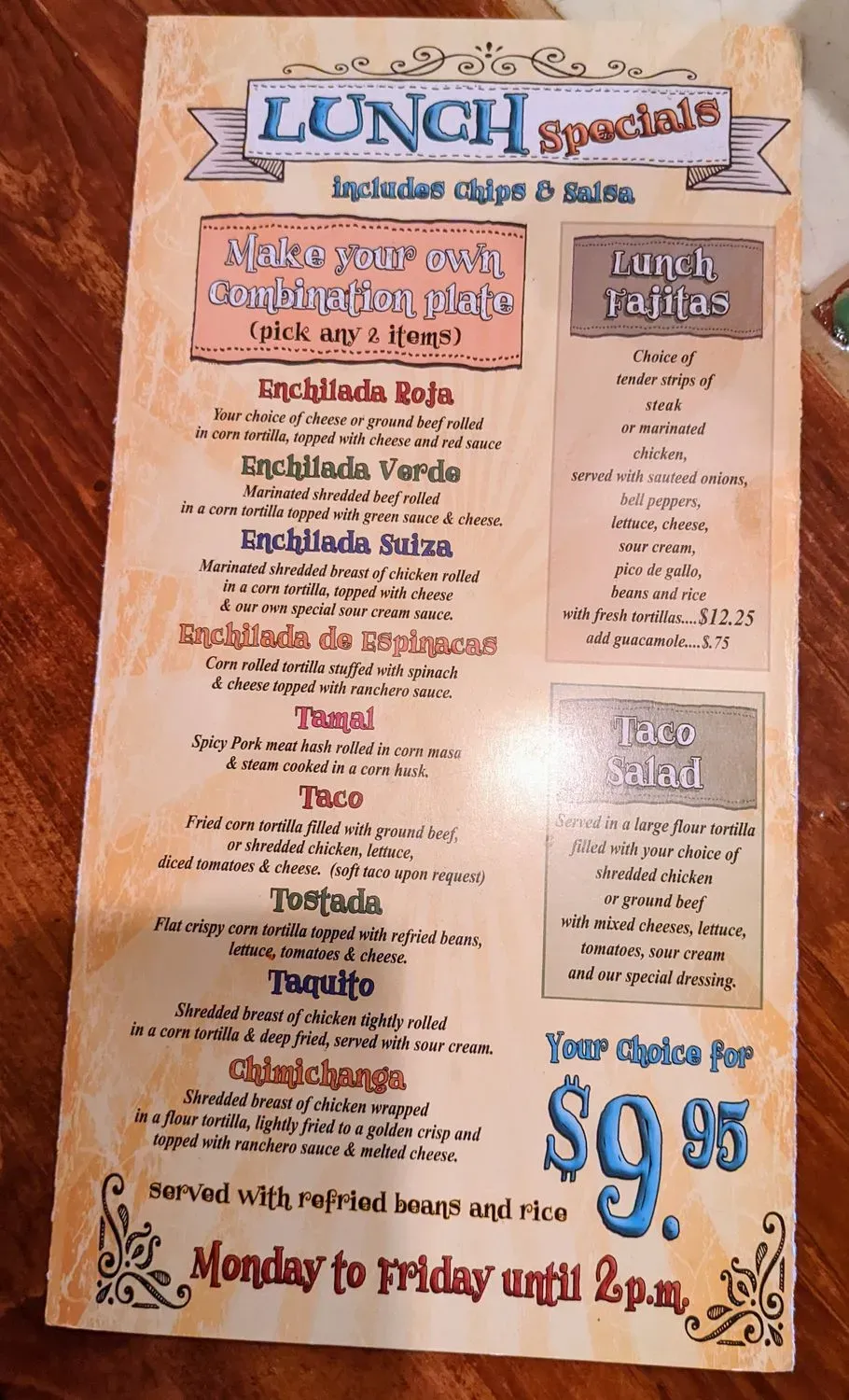 Menu 1