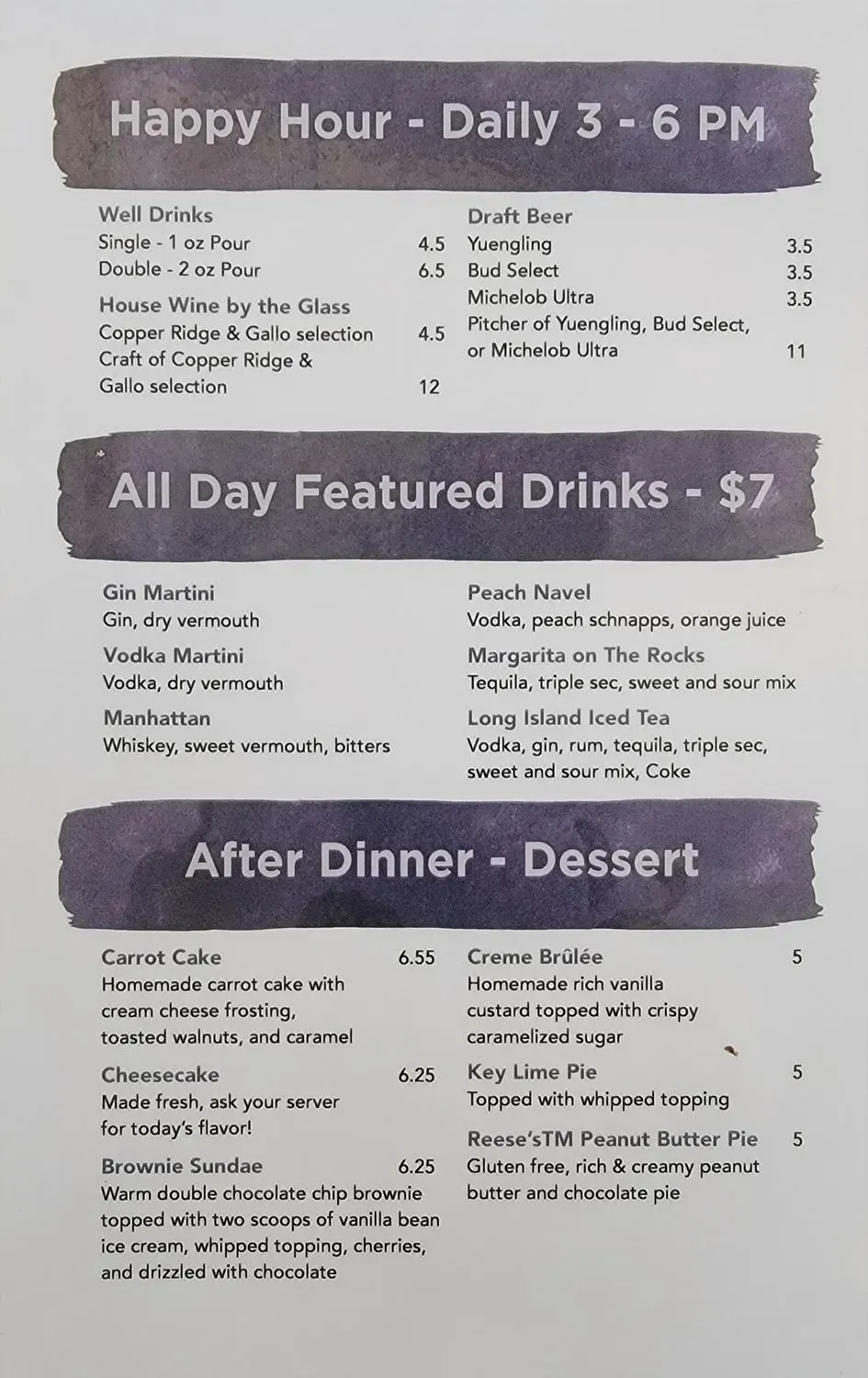 Menu 5