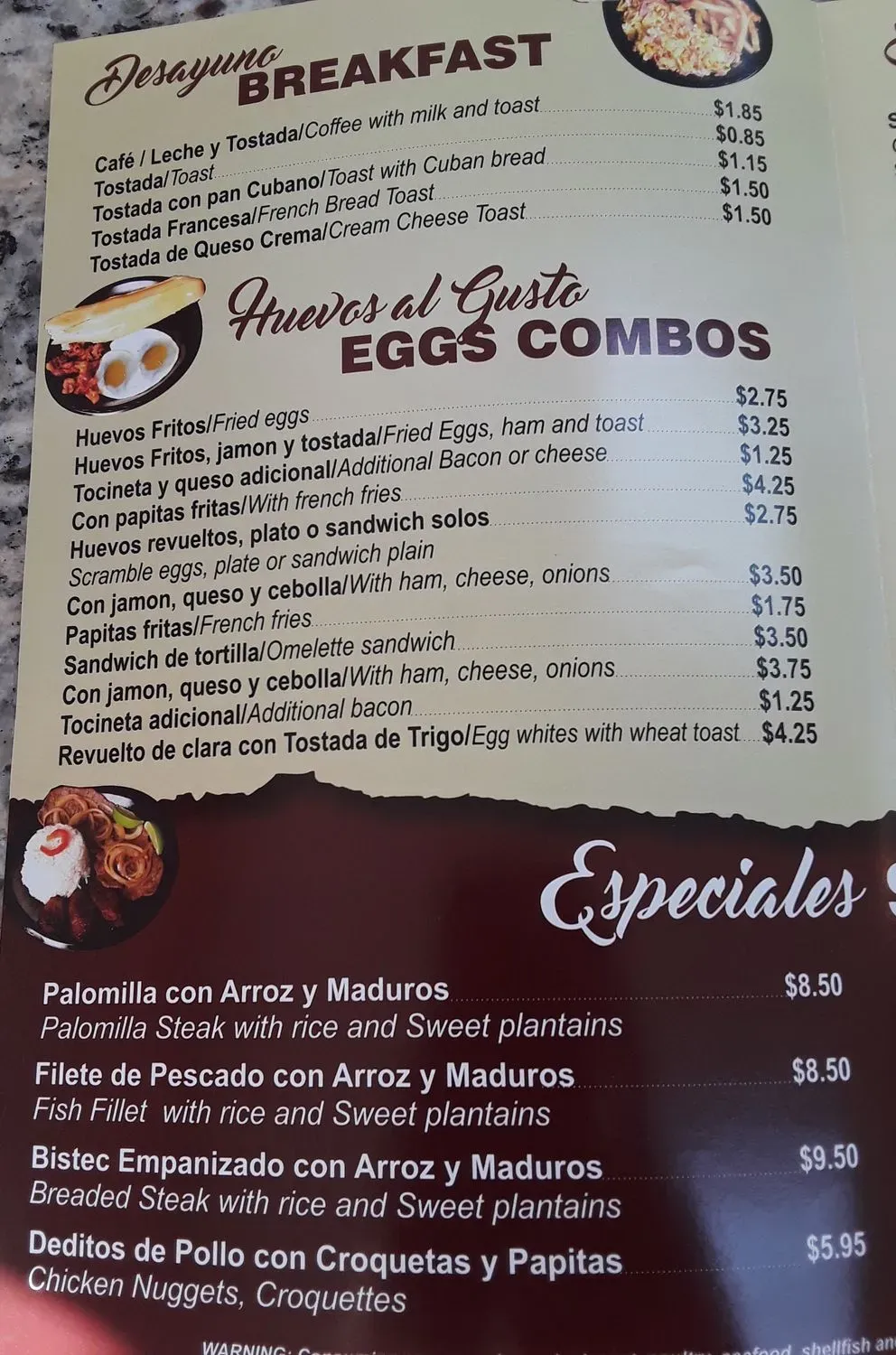 Menu 3