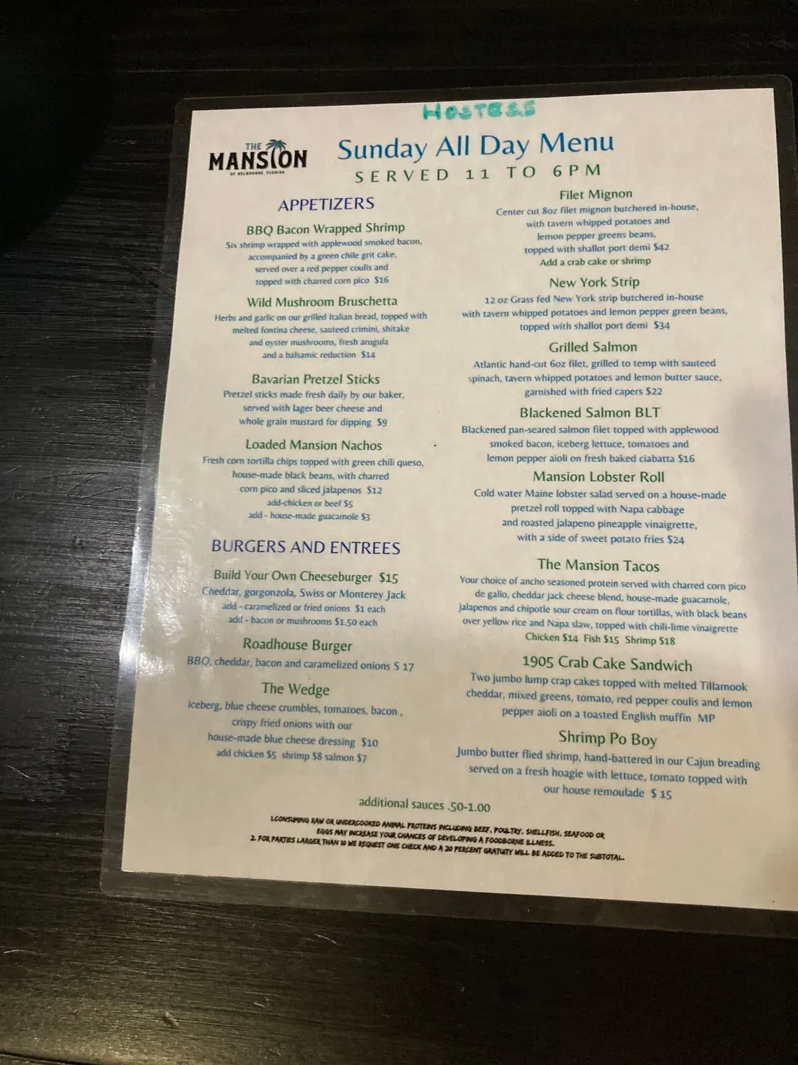 Menu 5