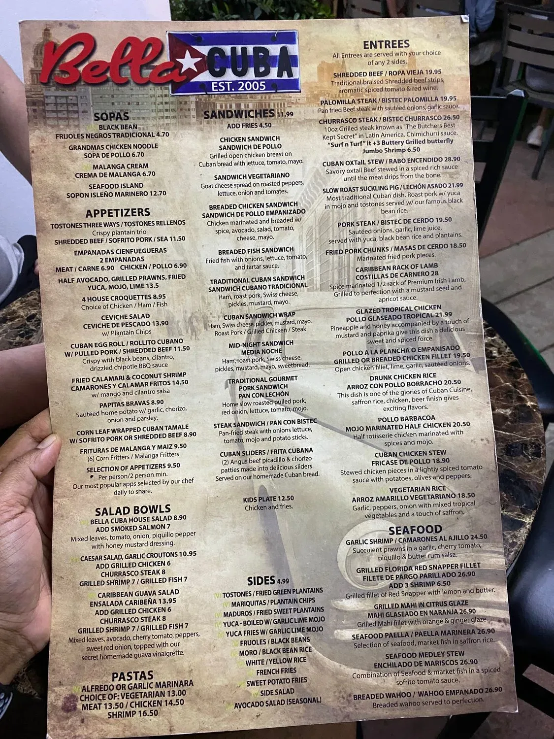 Menu 5