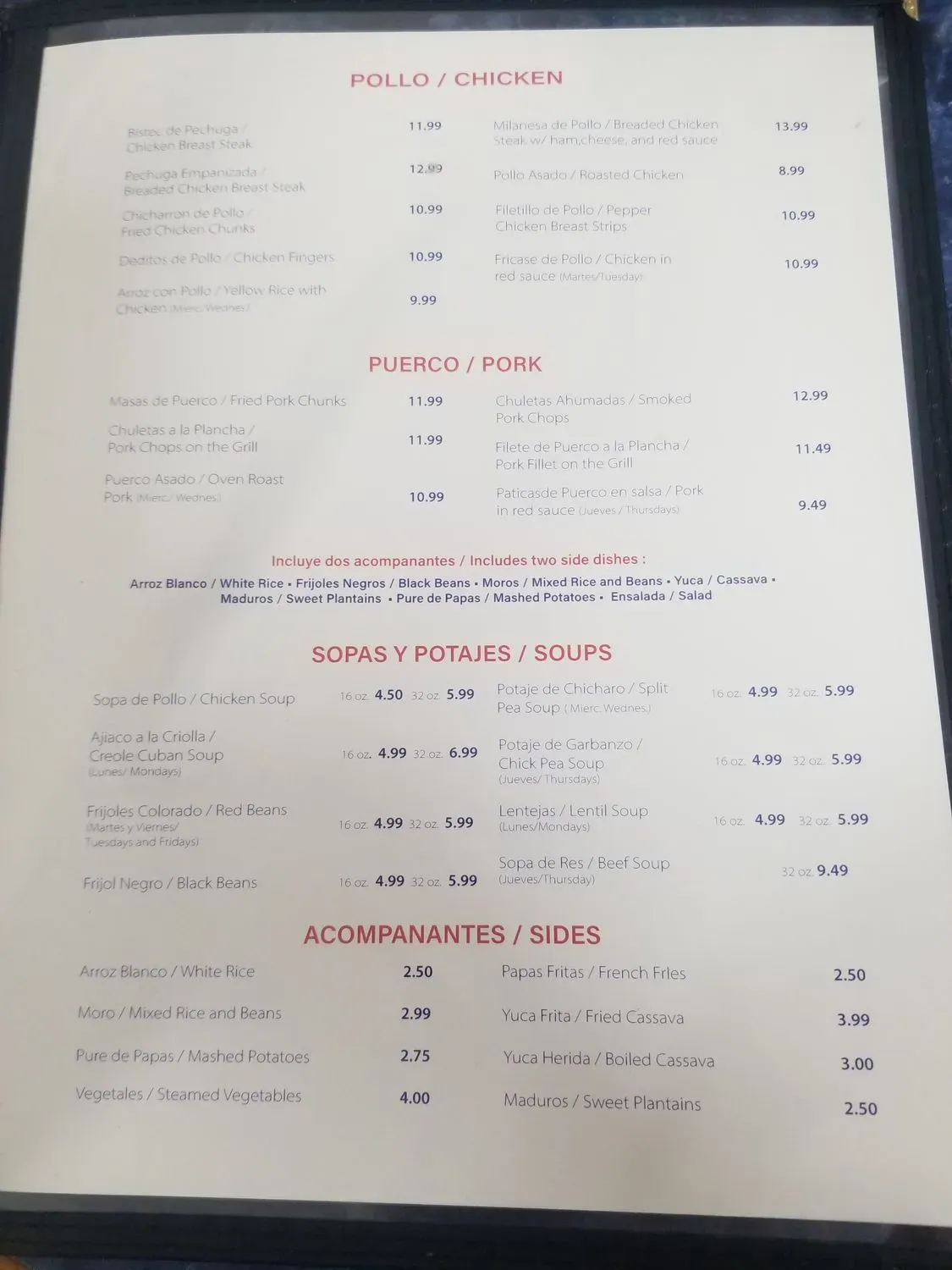 Menu 4