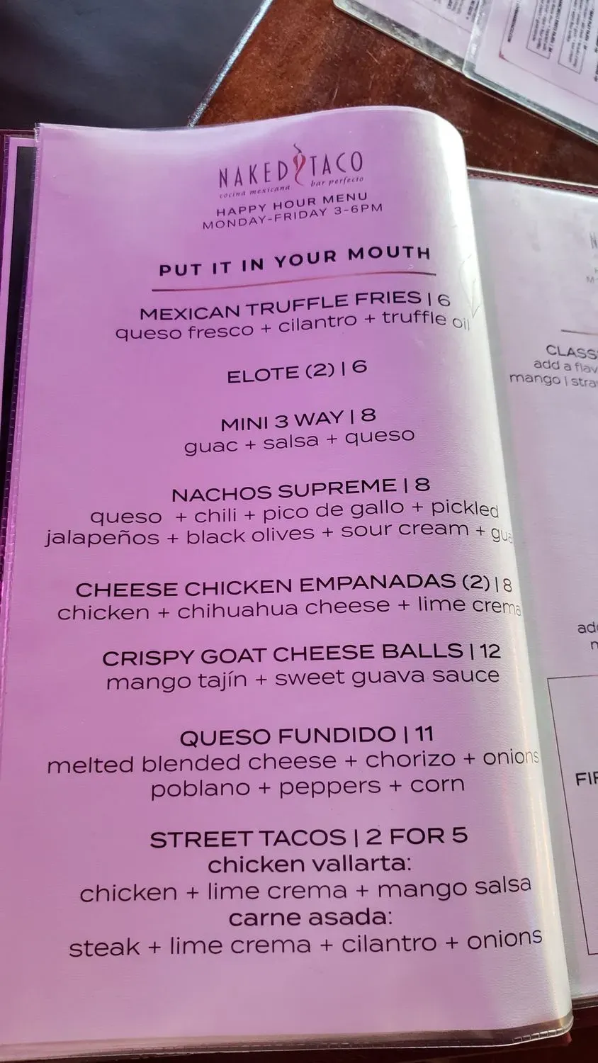 Menu 5