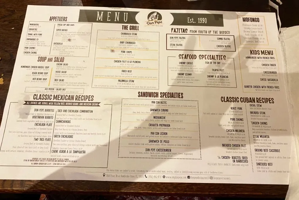 Menu 5