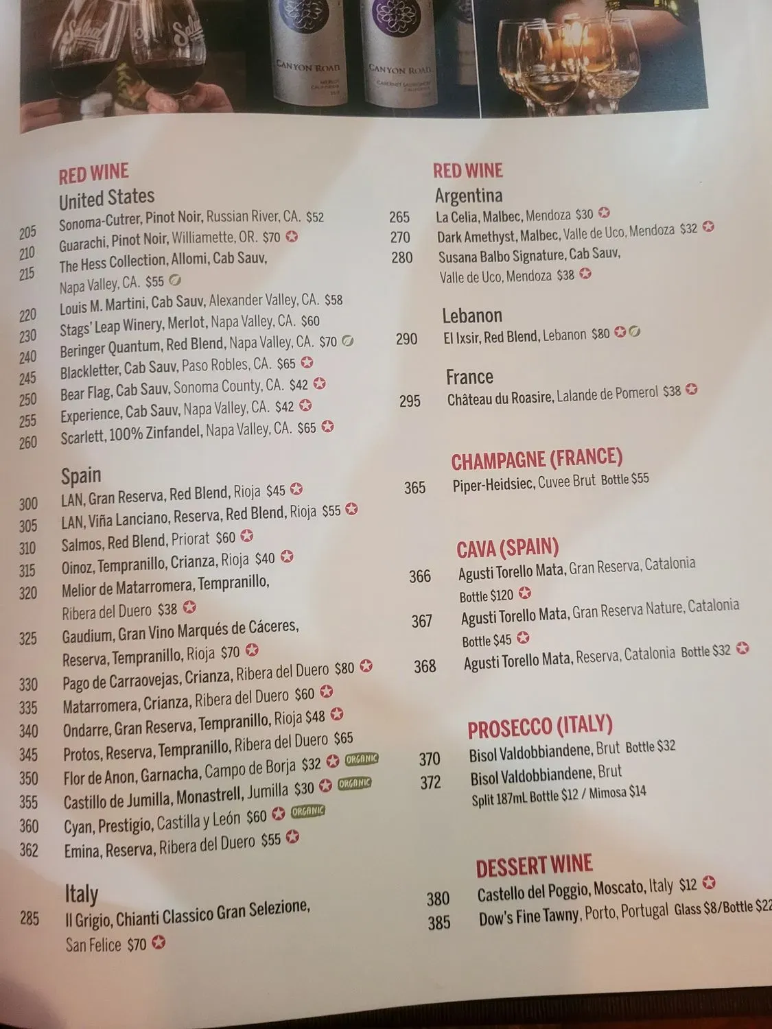 Menu 5