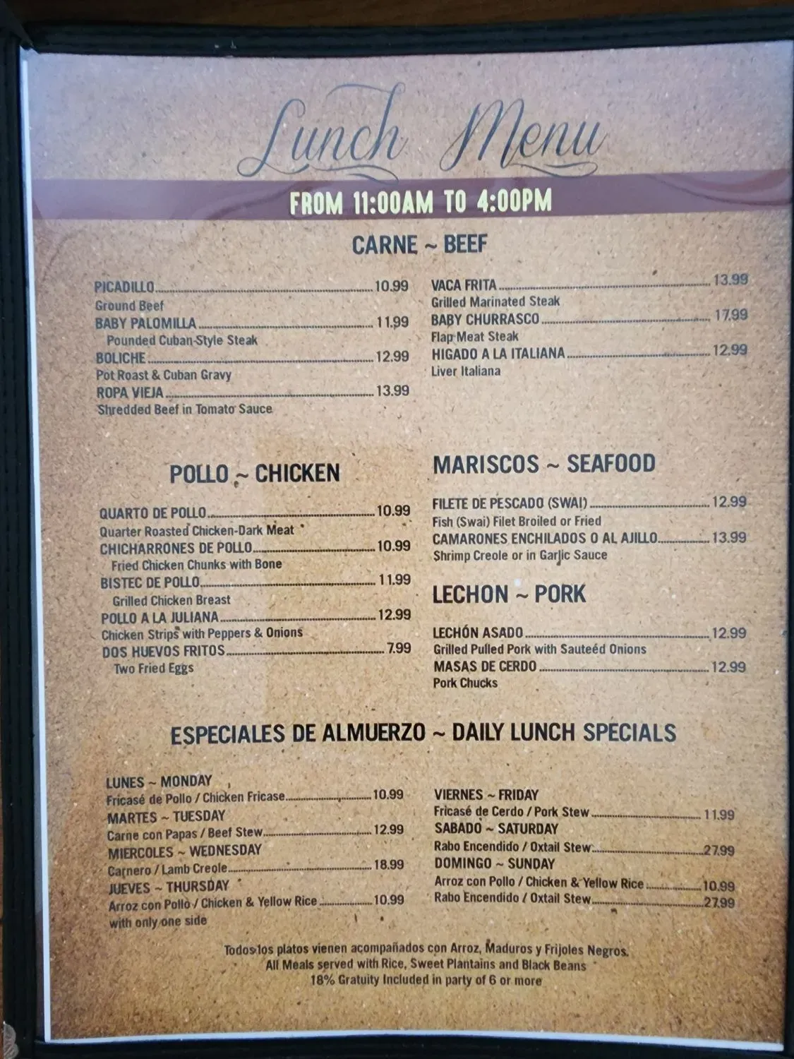 Menu 1