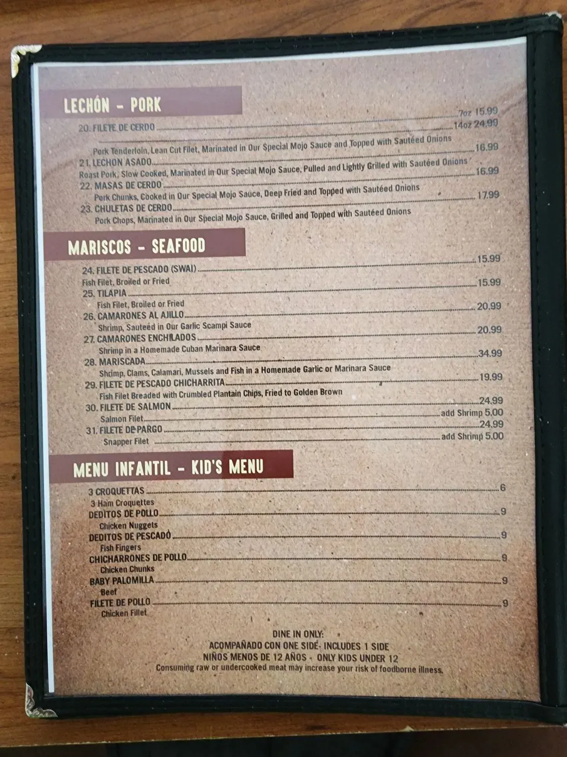 Menu 5