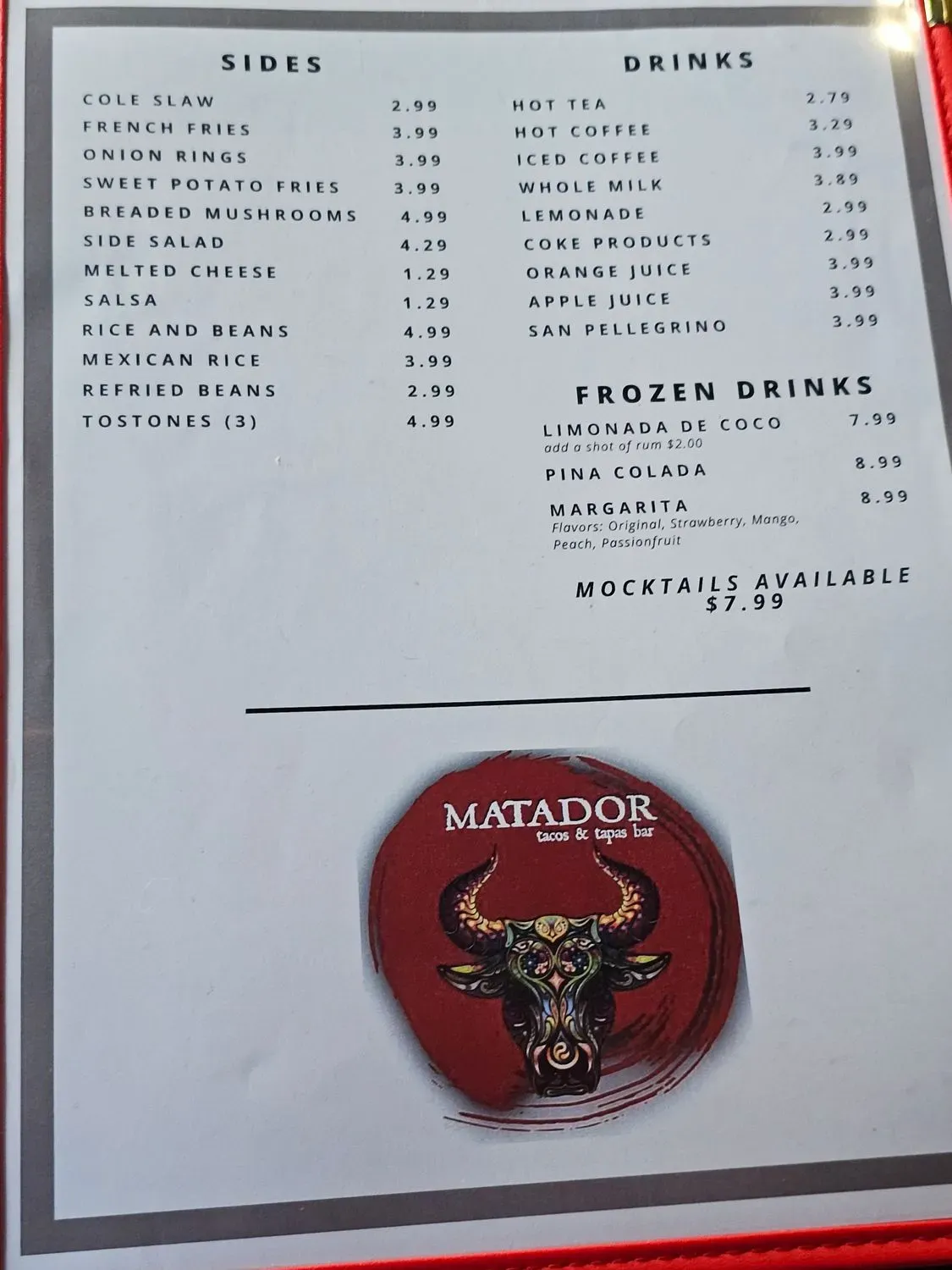 Menu 5