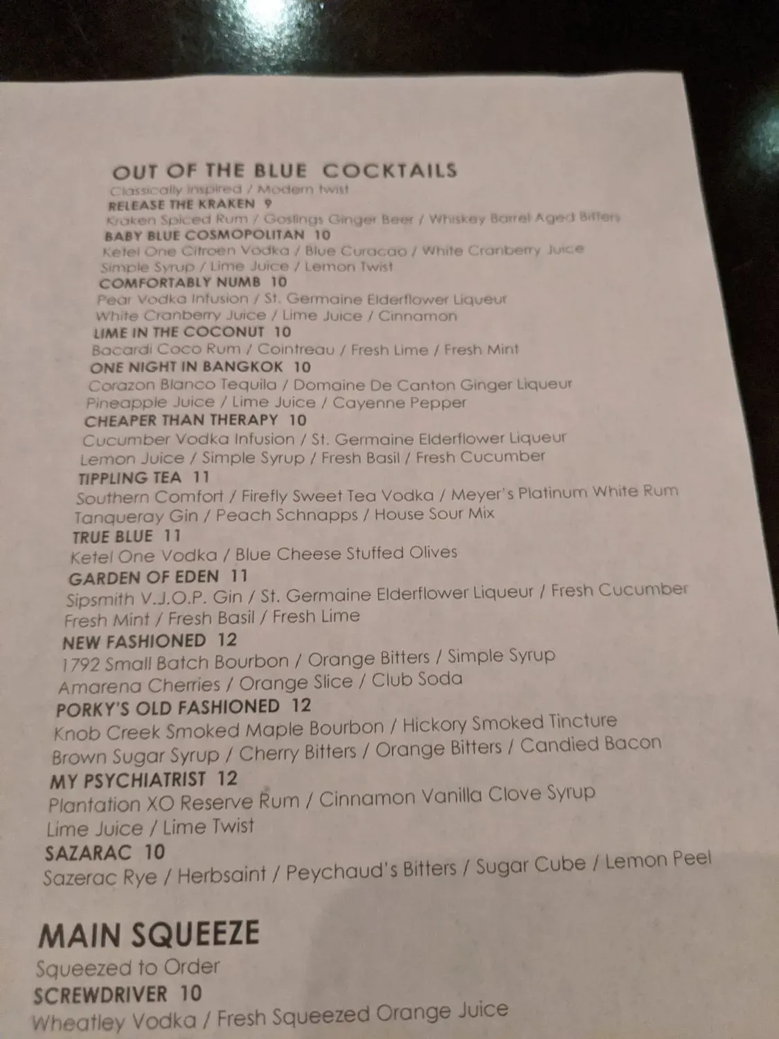 Menu 6