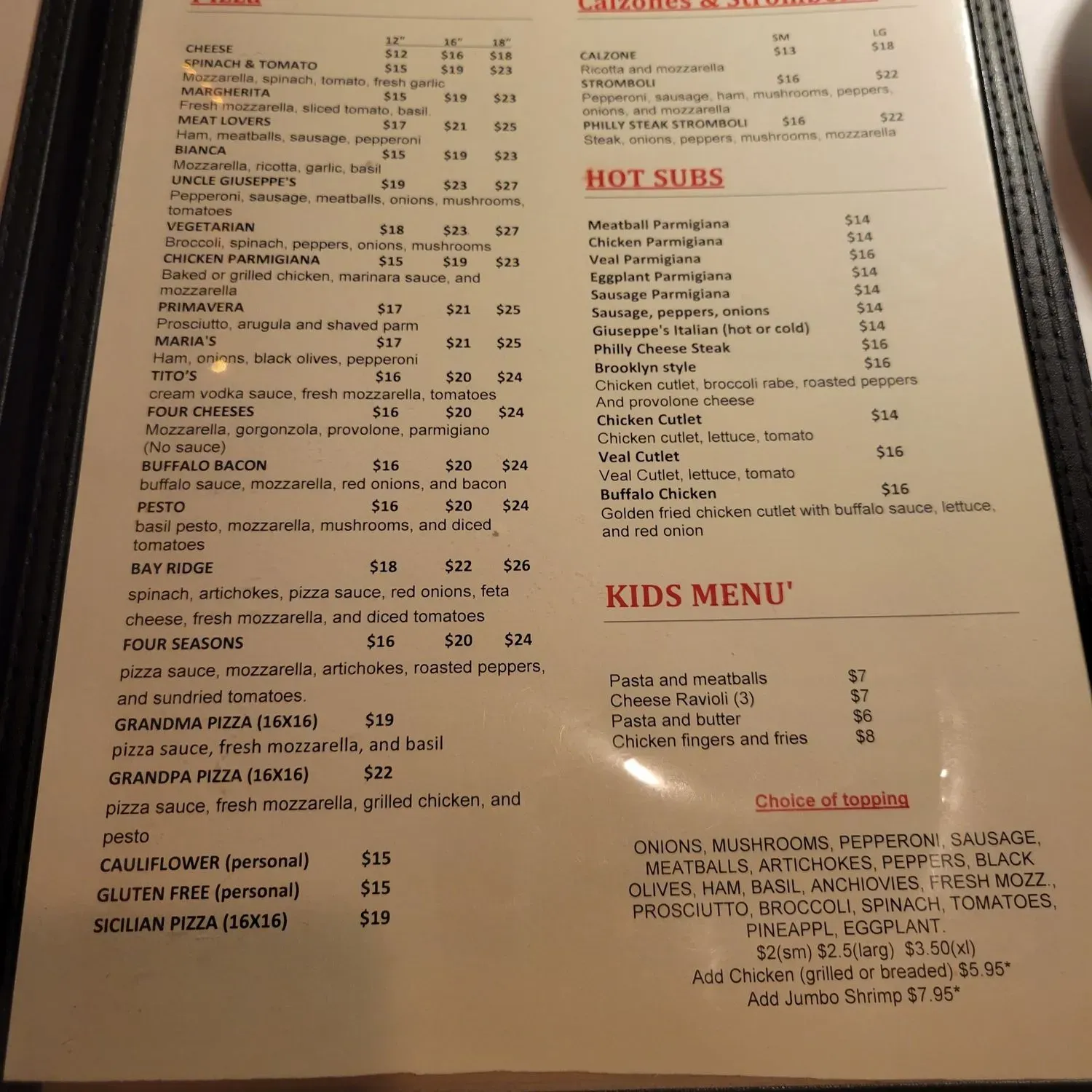 Menu 3