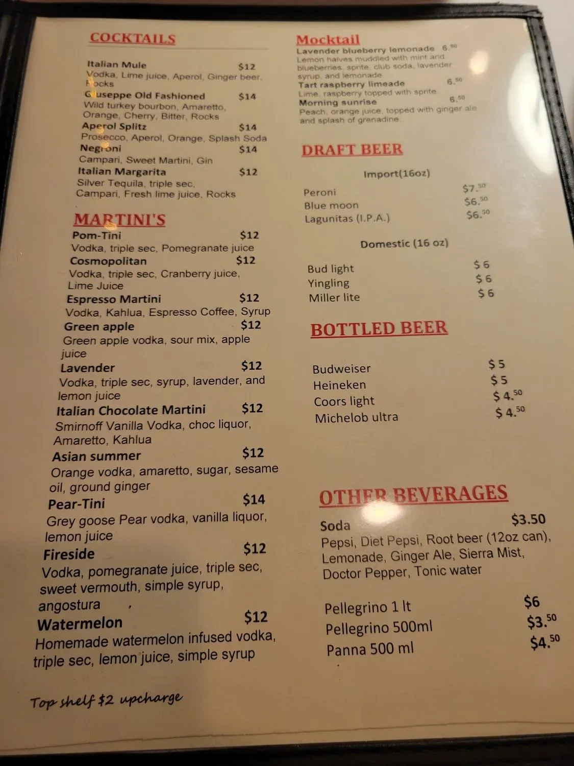 Menu 5