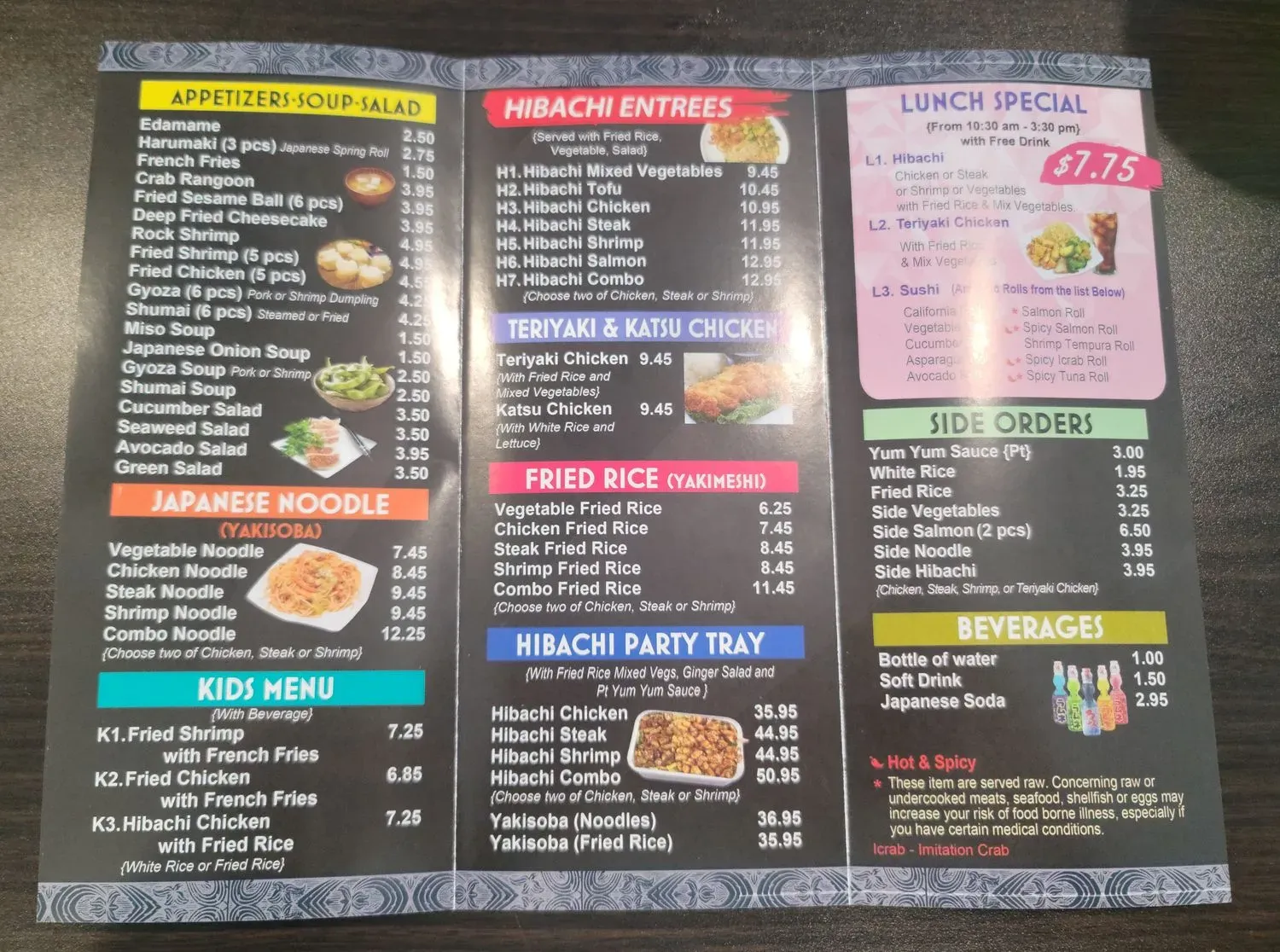 Menu 1