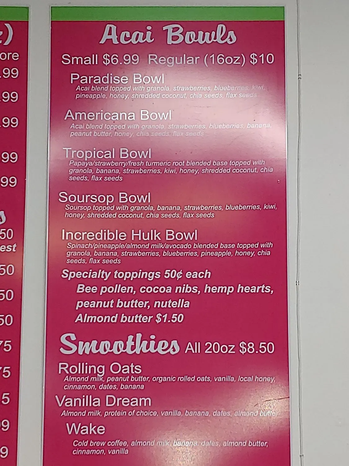 Menu 5