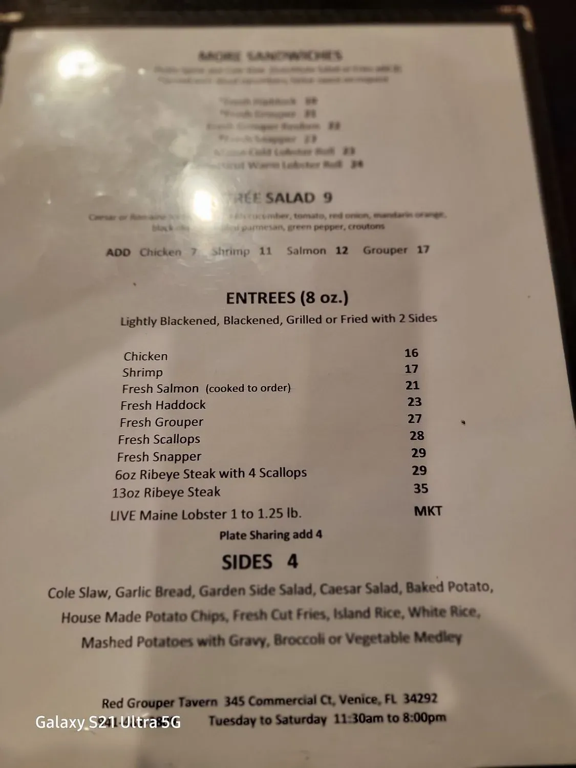 Menu 5