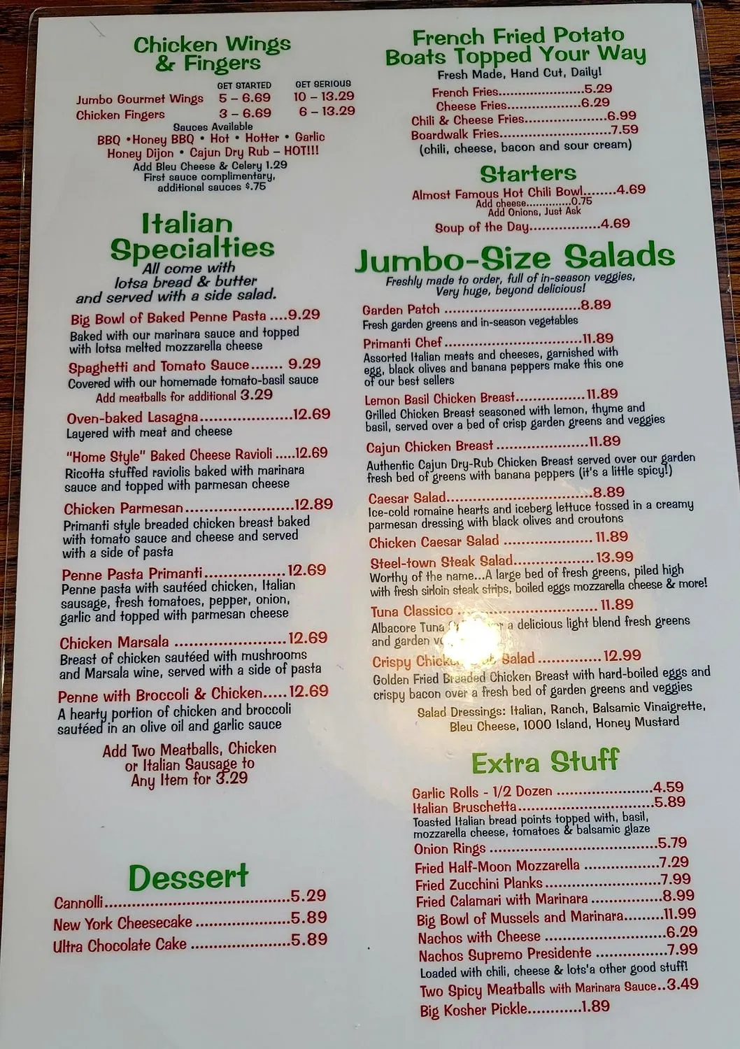 Menu 2