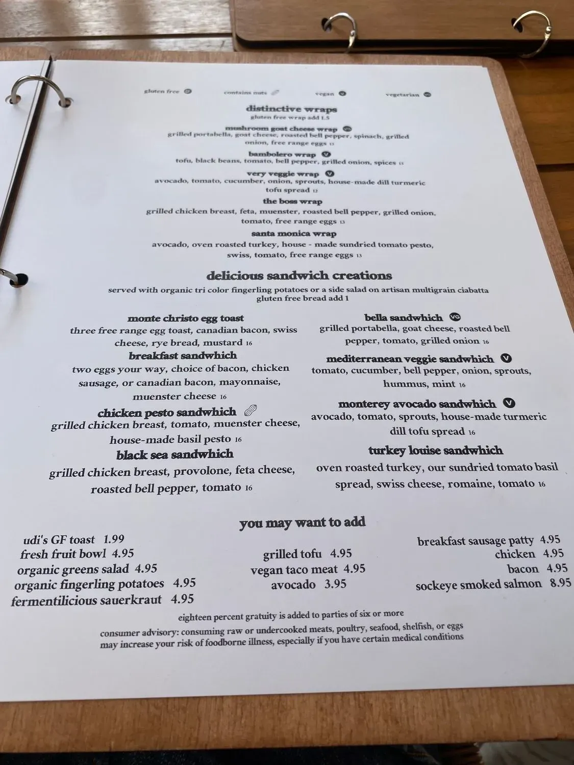 Menu 4