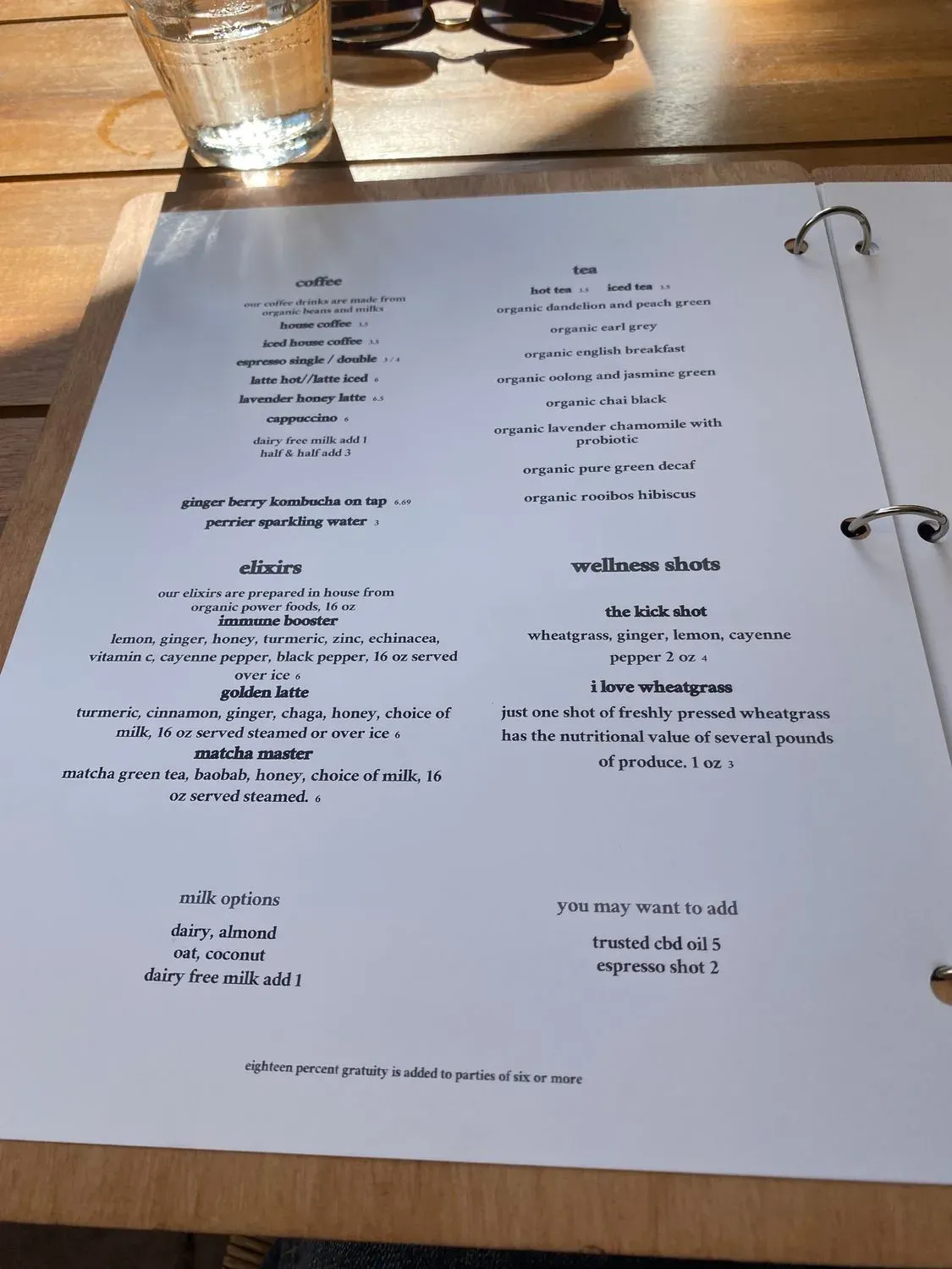 Menu 6