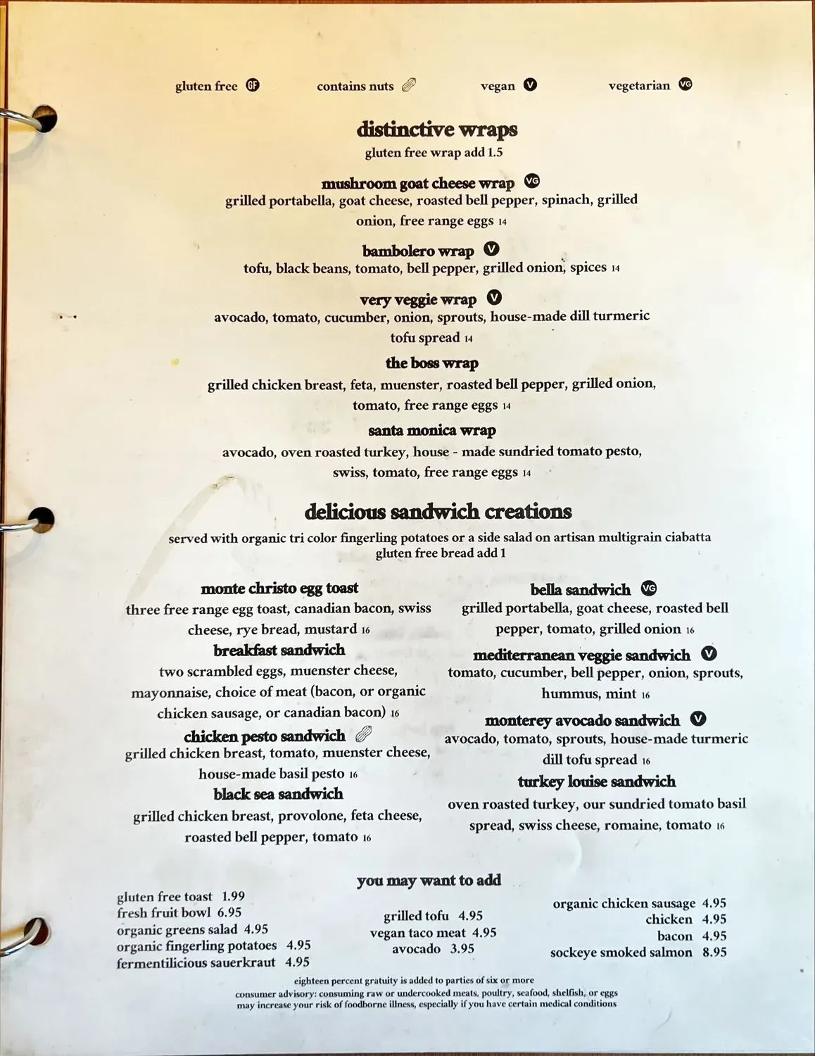 Menu 2