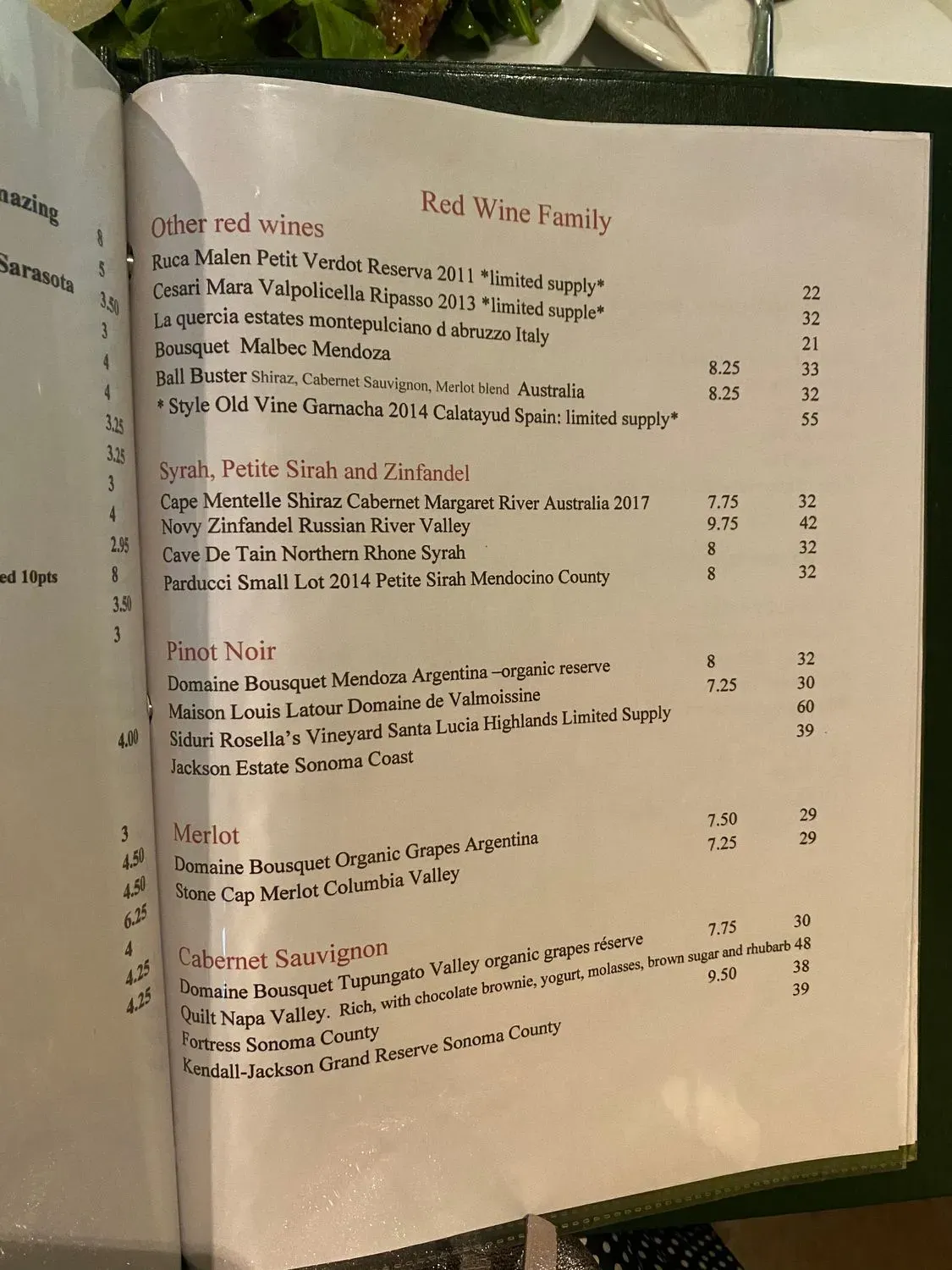 Menu 5