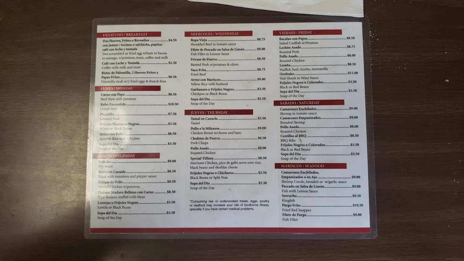 Menu 3