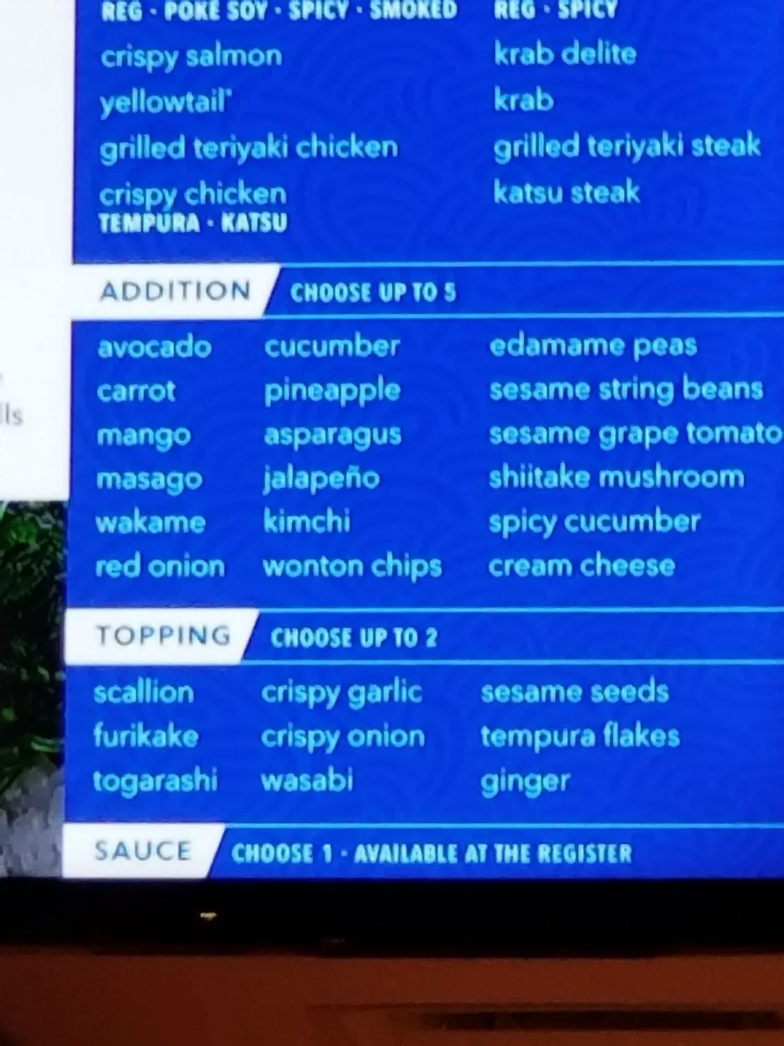 Menu 5