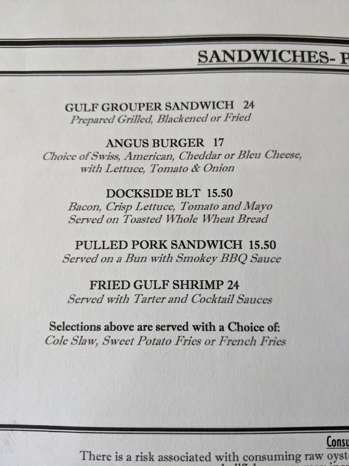 Menu 5