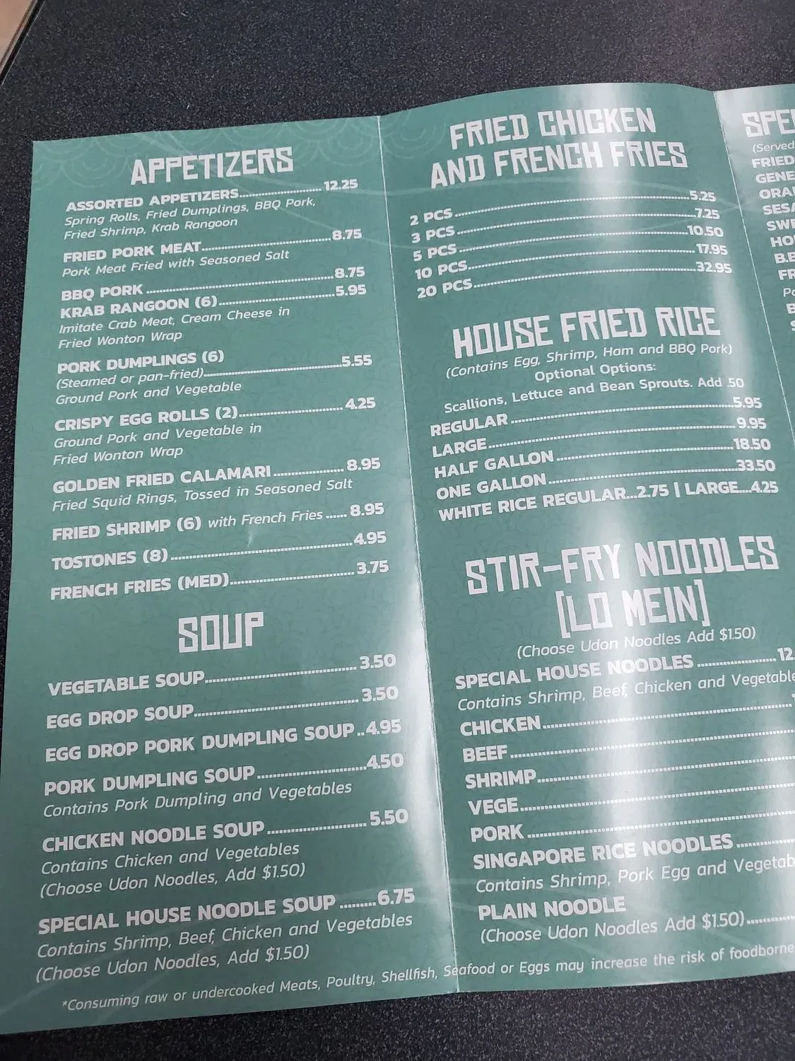 Menu 5