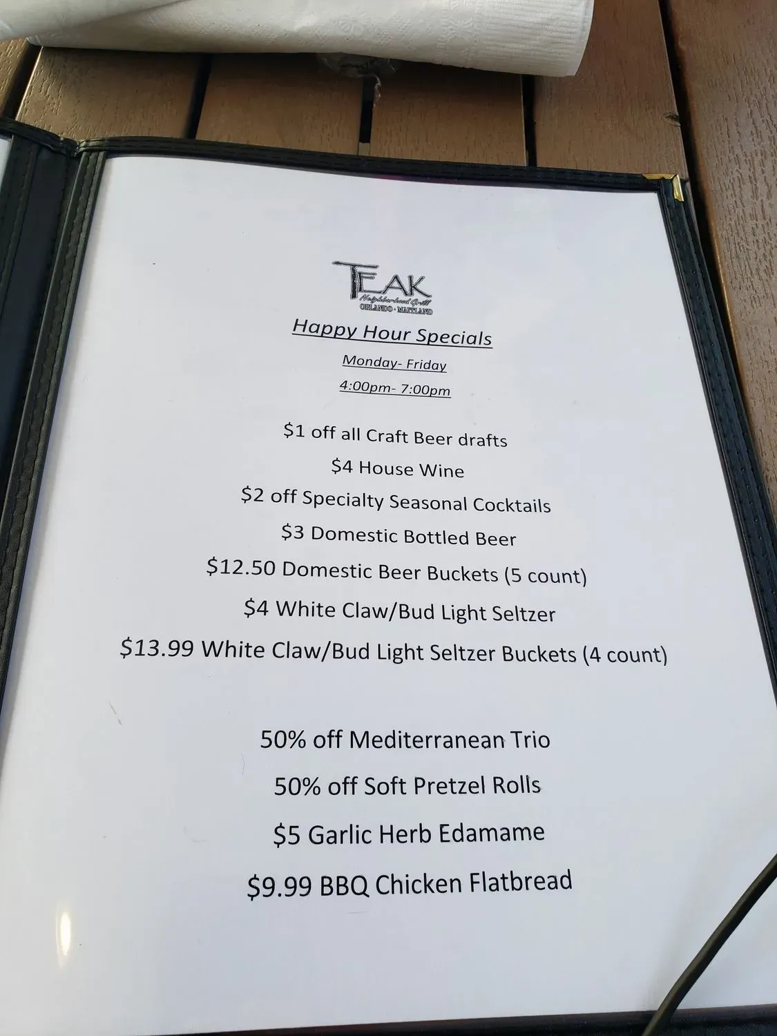 Menu 5