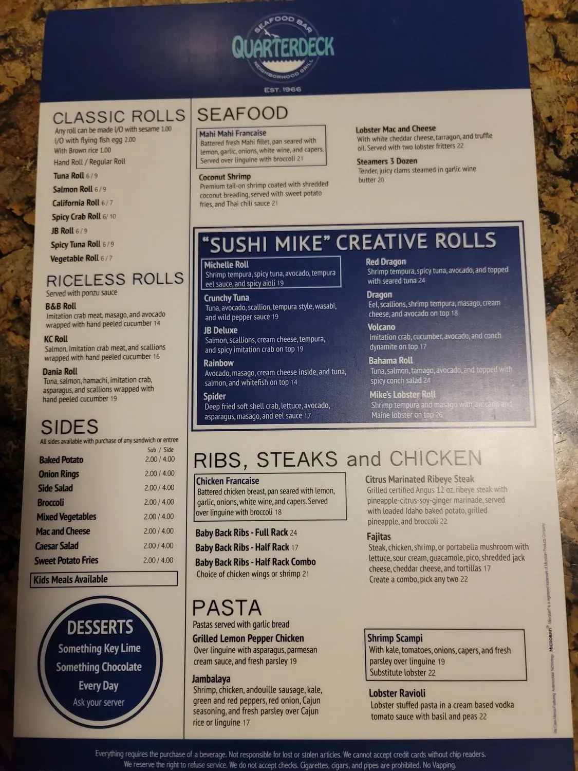 Menu 2