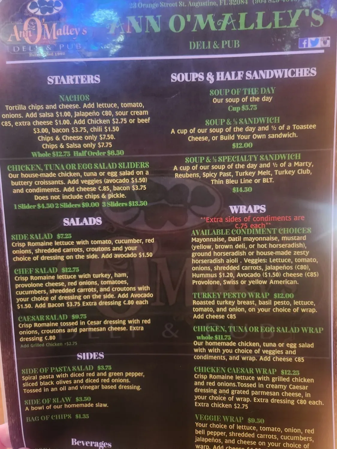 Menu 4