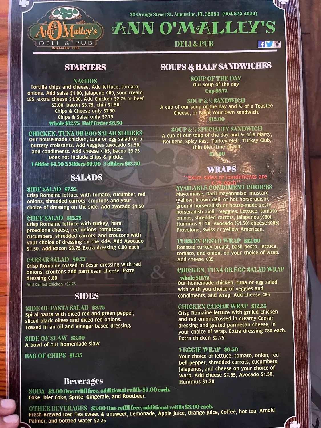 Menu 1