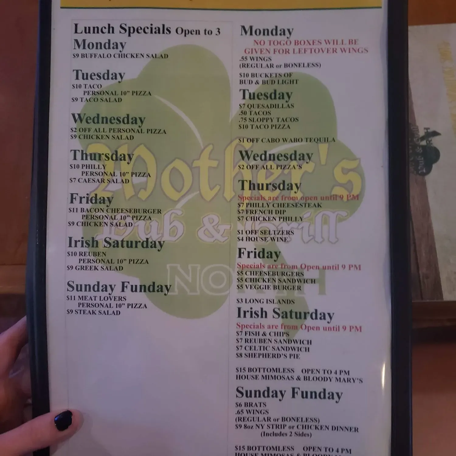 Menu 4