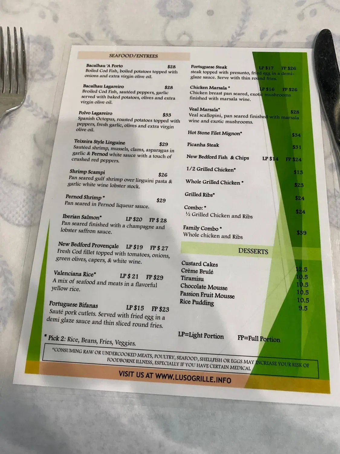 Menu 5