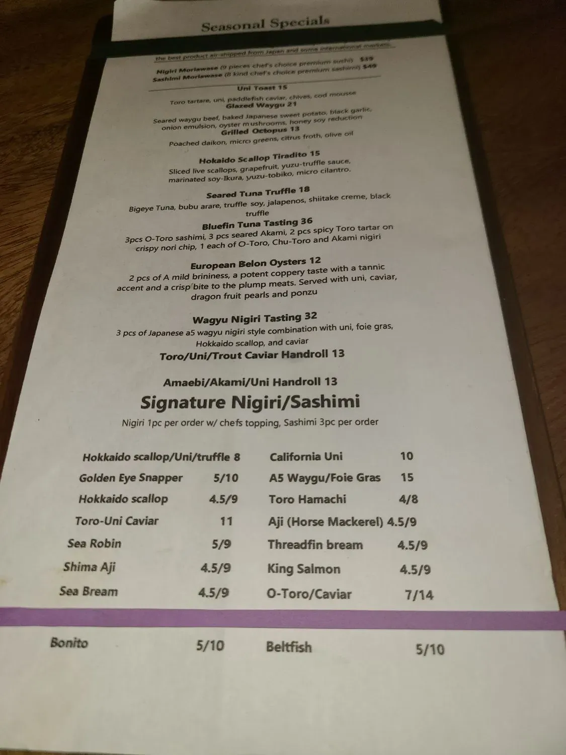 Menu 2