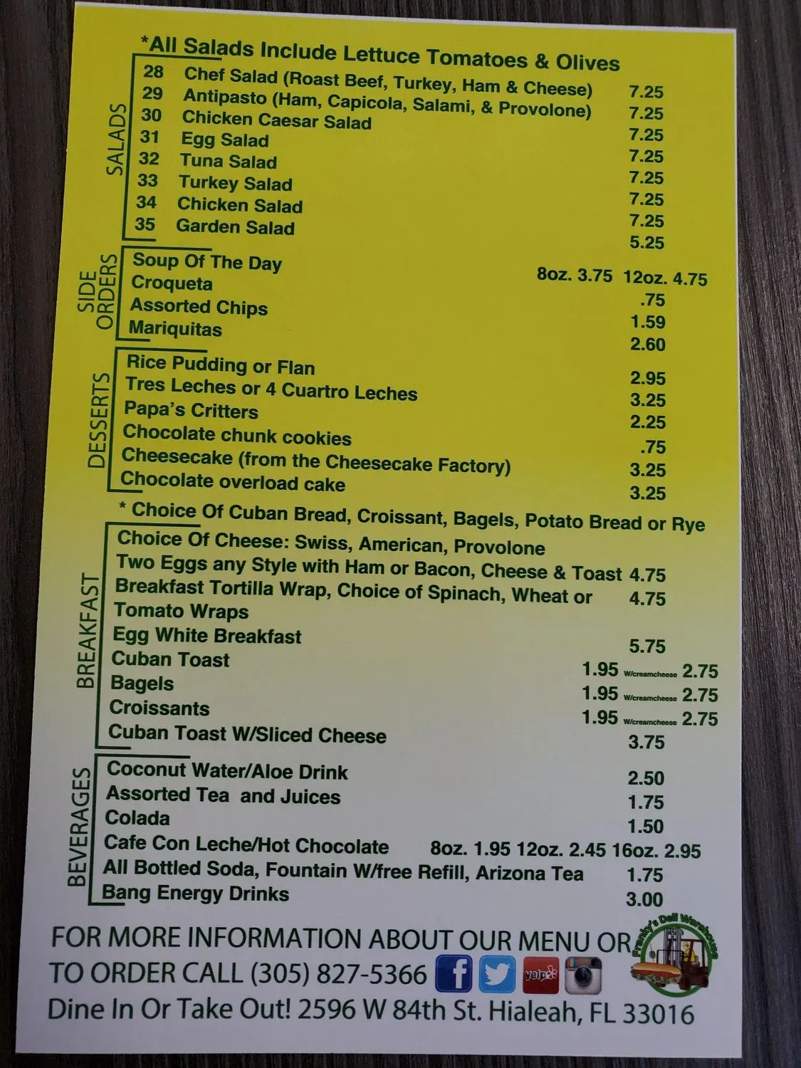 Menu 1