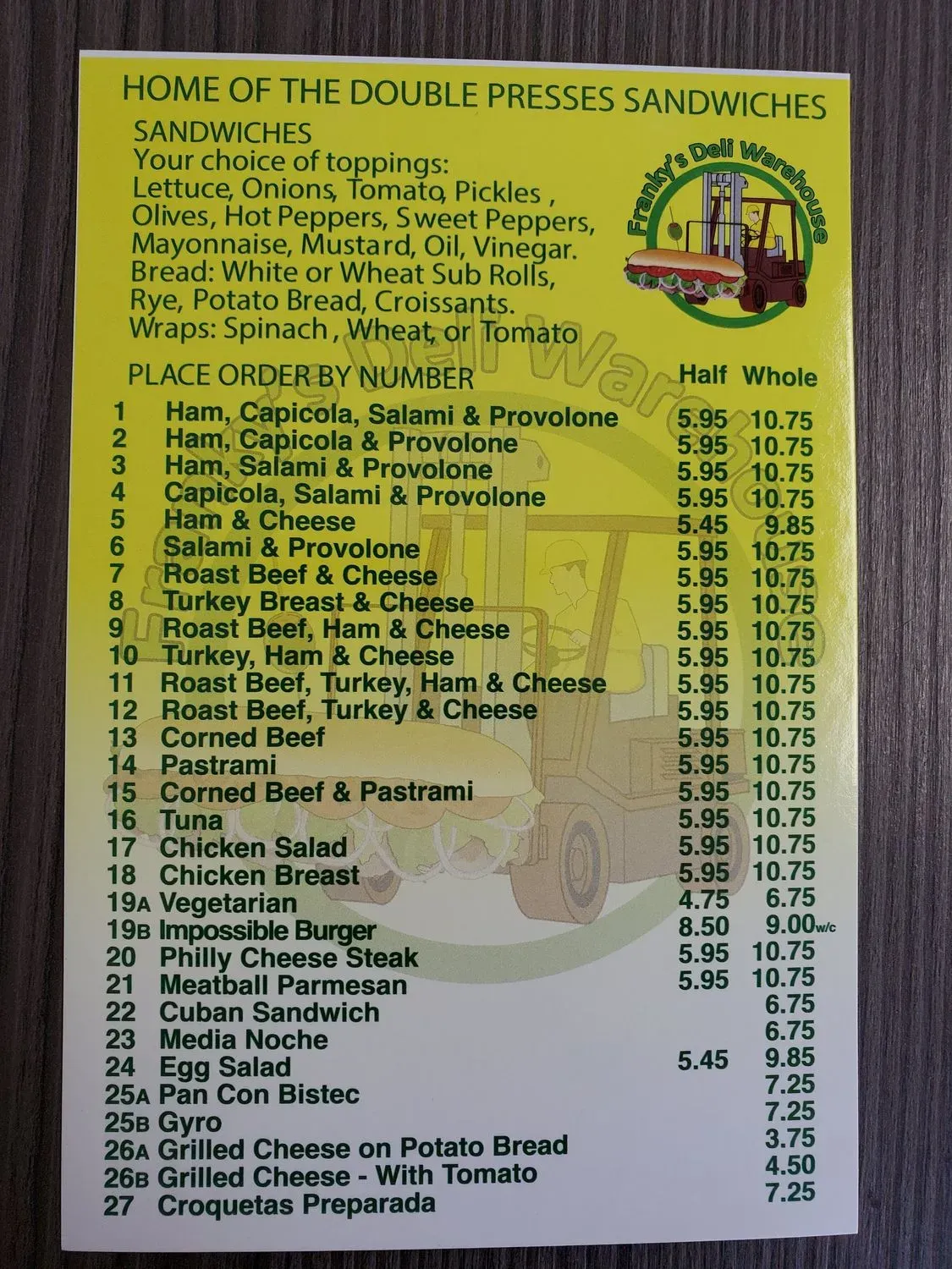 Menu 2