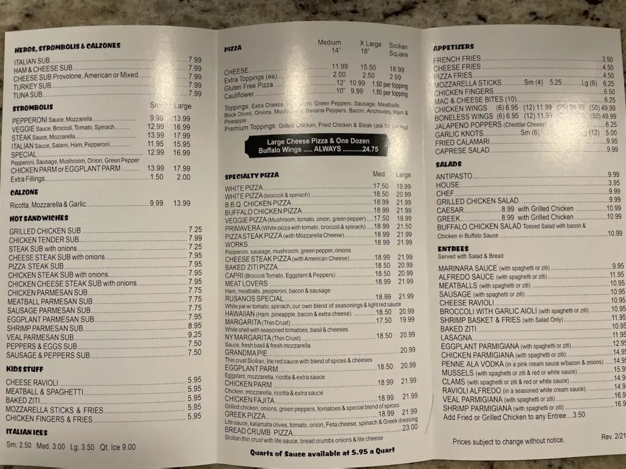 Menu 2