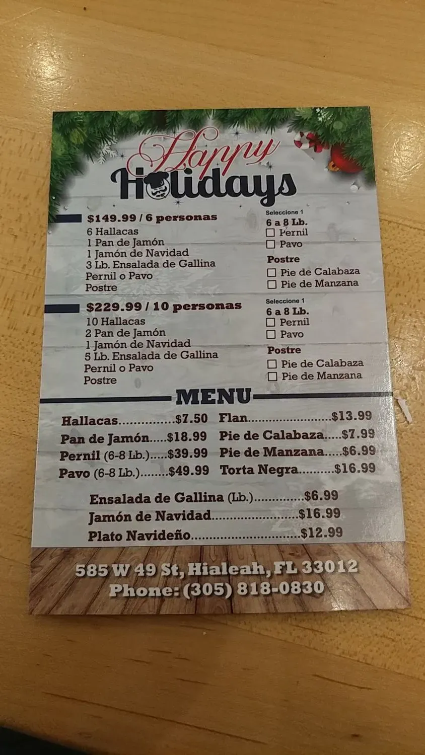 Menu 4