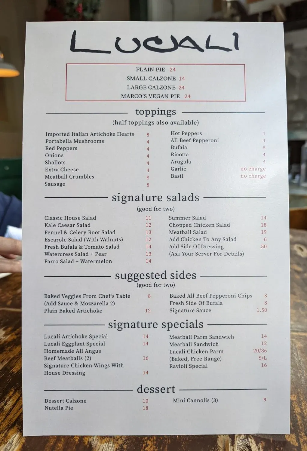 Menu 4