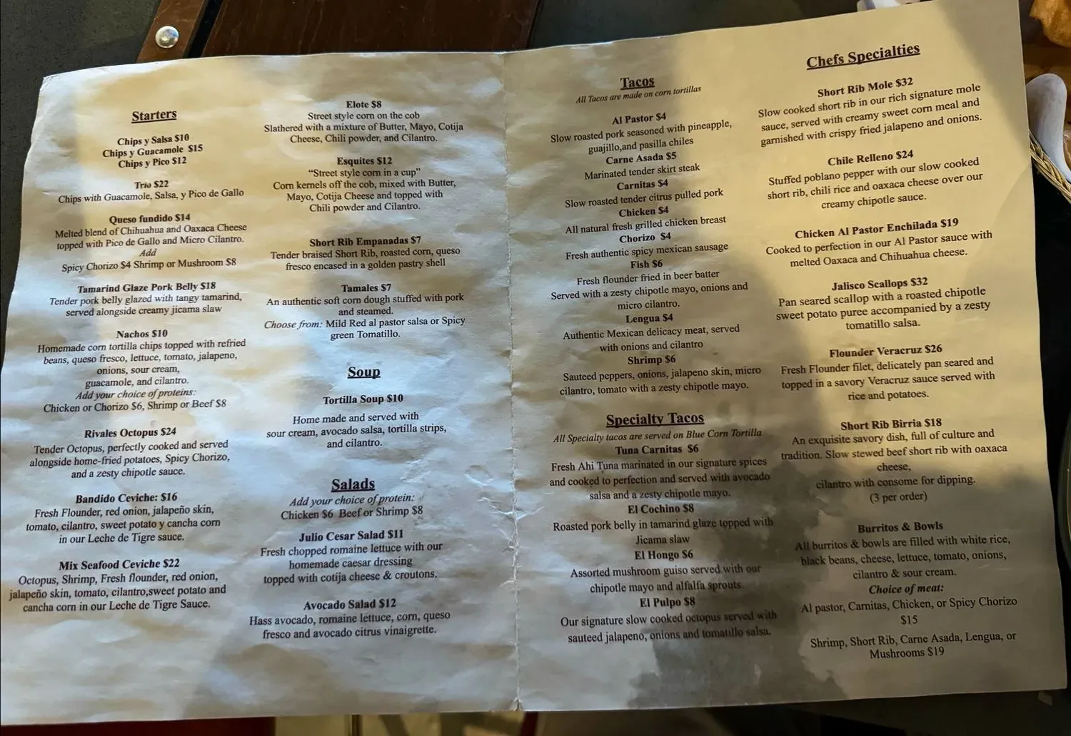 Menu 6