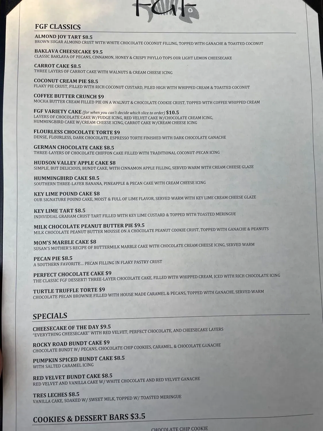 Menu 5