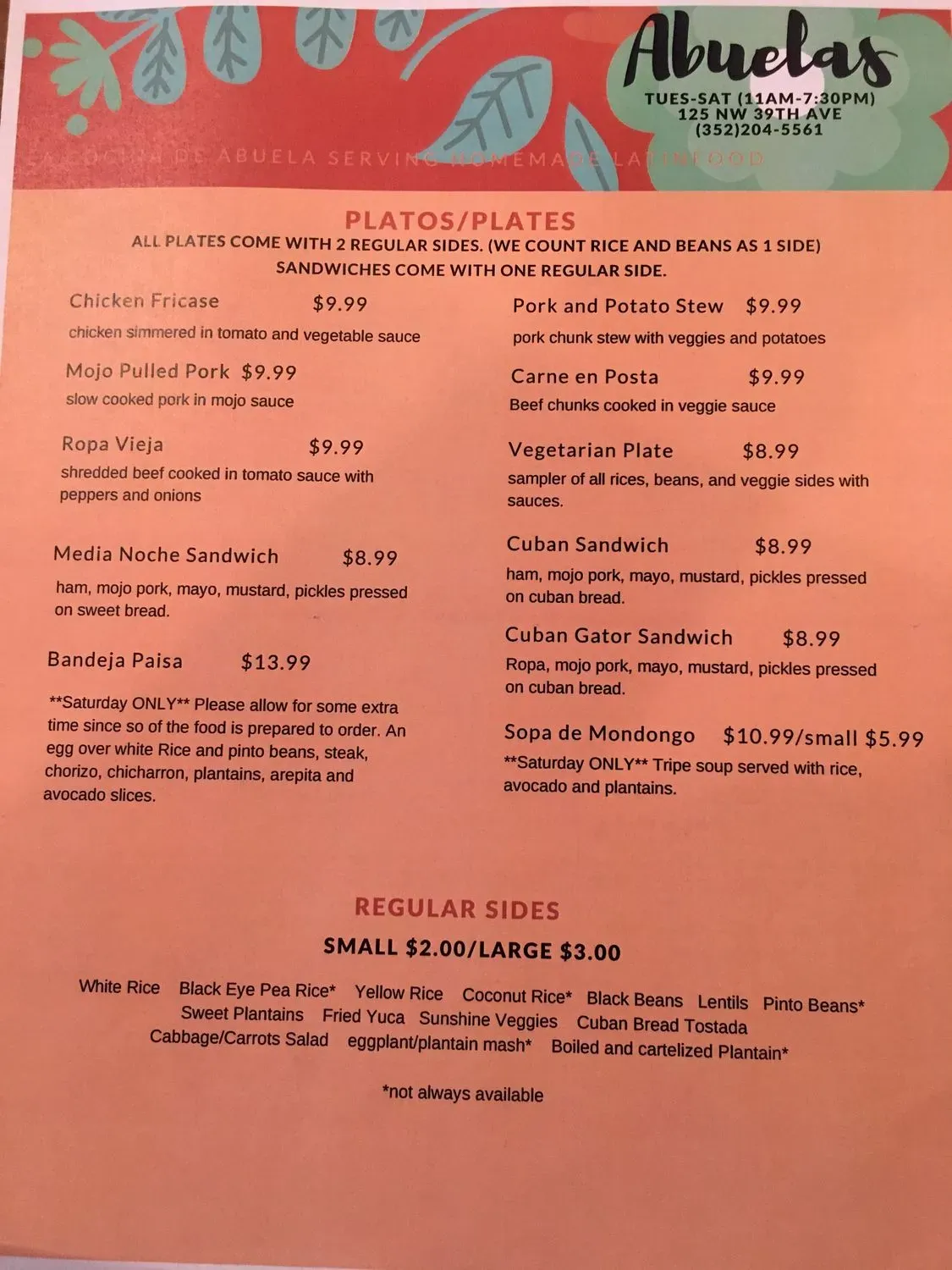 Menu 5