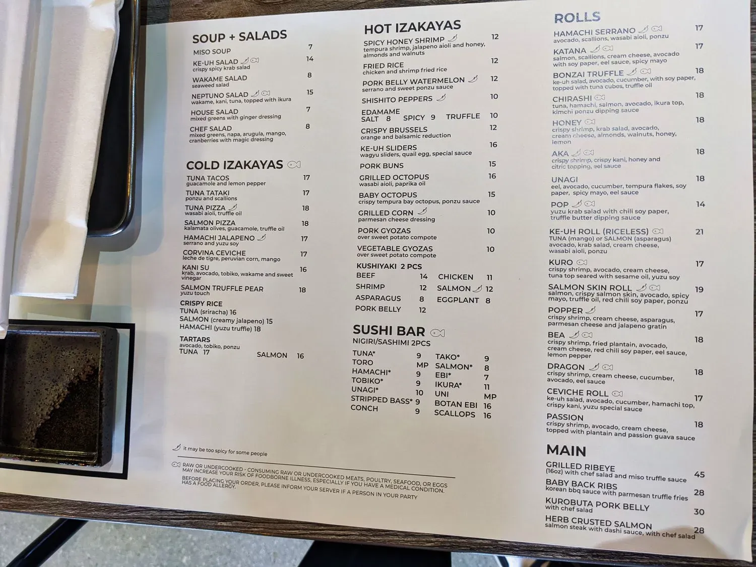 Menu 1